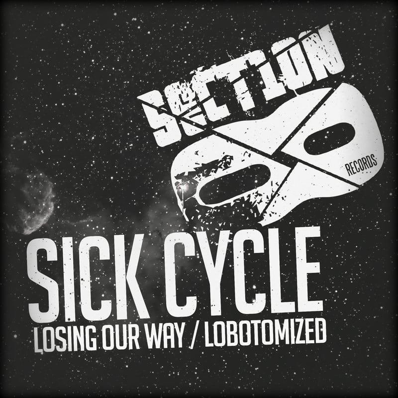 Losing Our Way / Lobotomized by Sick Cycle: cover art